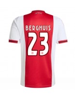 Moške Nogometnih dresov Ajax Steven Berghuis #23 Domači 2025-26 Kratki rokavi Moške Nogometnih dresov Ajax Steven Berghuis #23 Domači 2025-26 Kratki rokavi